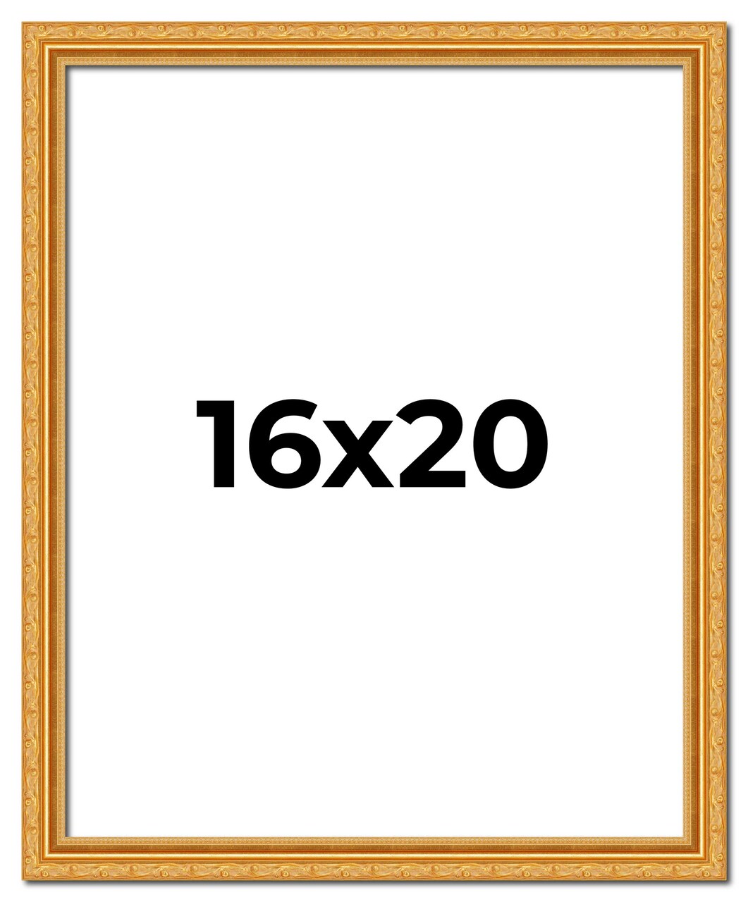 16x20 Museum-Quality Picture Frame with UV-Resistant Acrylic & Acid-Free Backing, Available in 4 Finishes - Gold, Silver, Bronze, and Black